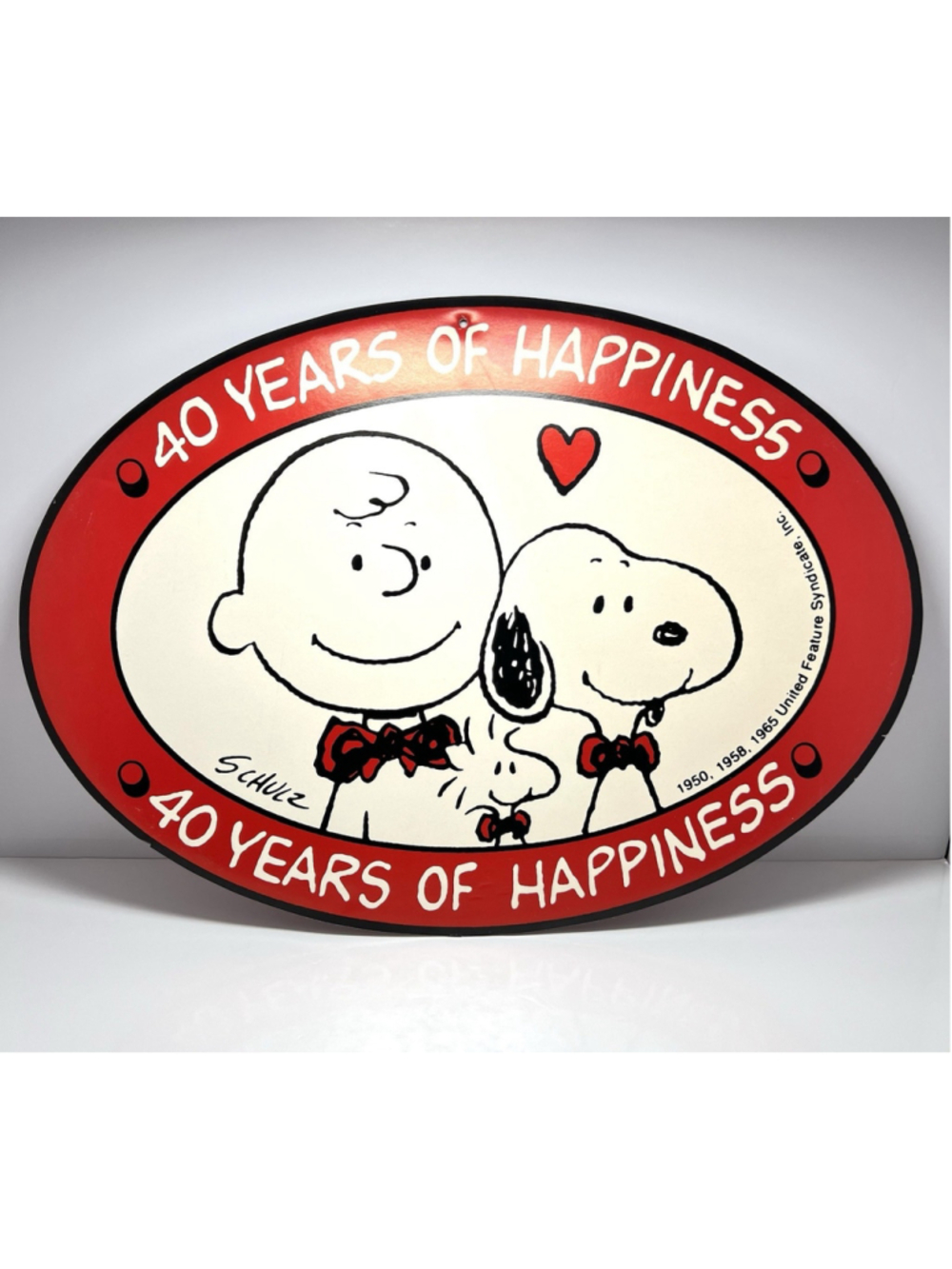 RARE Peanuts Charlie Brown Snoopy / Snoop 40 Years Of Happiness Schulz